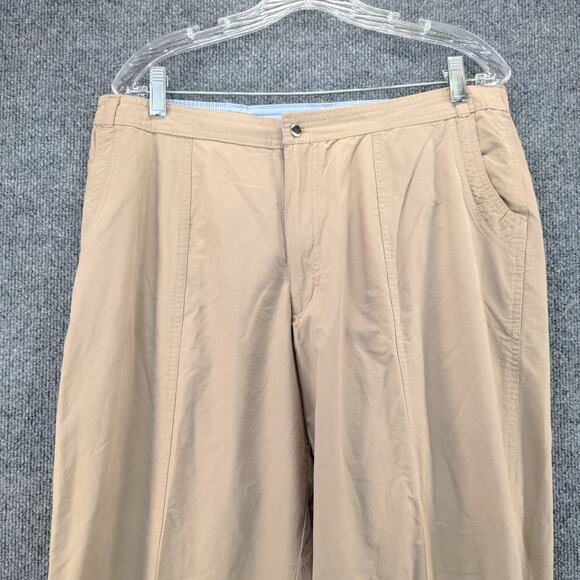 JMS Just My Size Womens Shaped Fit Pants Size 16W Tan Brown Logo - Picture 6 of 11